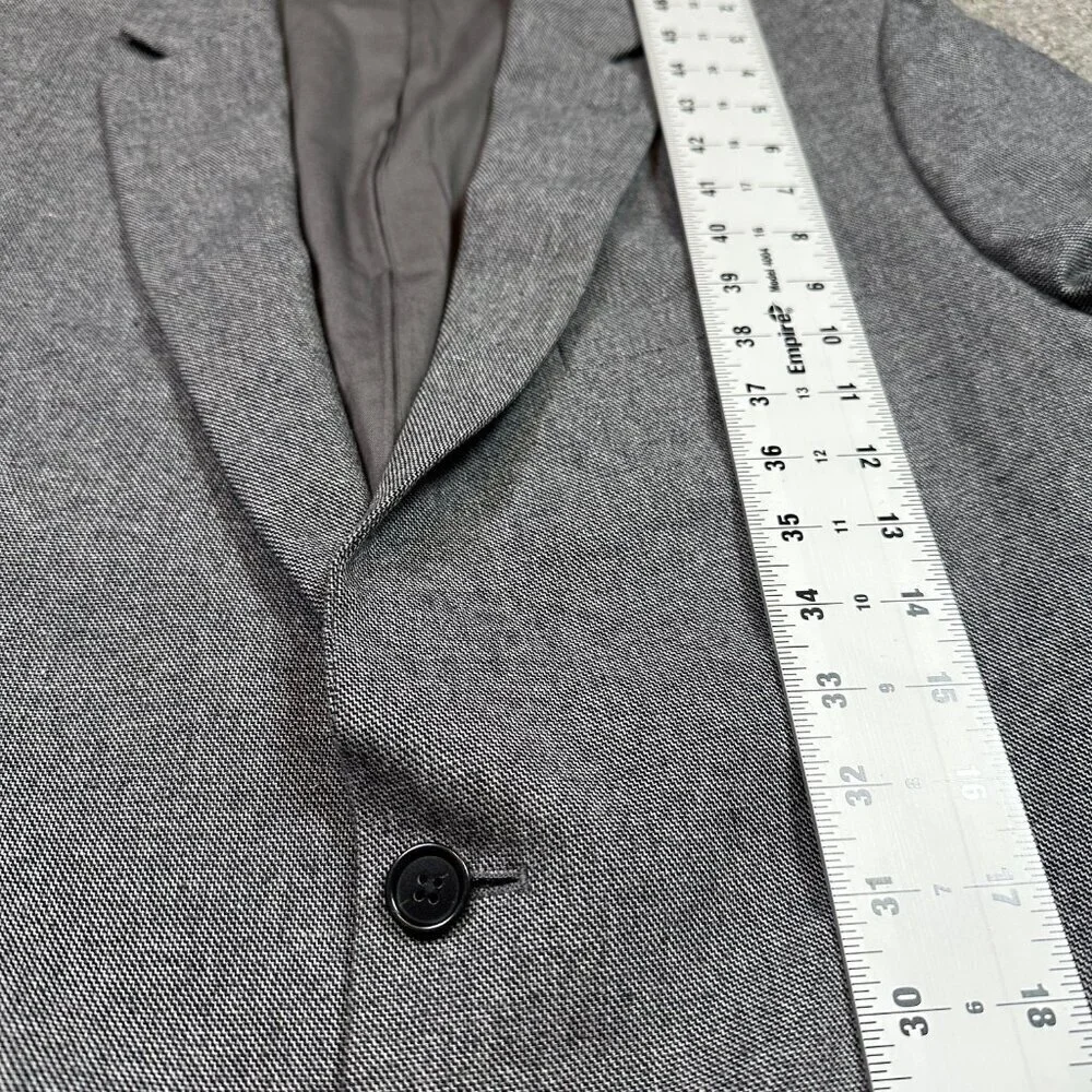 Banana Republic Slim Fit Cotton Blend Italian Fabric Grey Blazer Sport Coat 42R